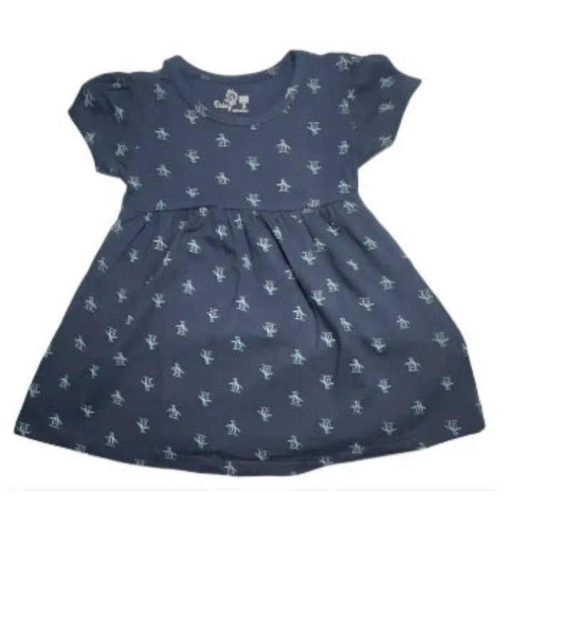 Printed Cotton Frock – Short Sleeves, 12–15 Months