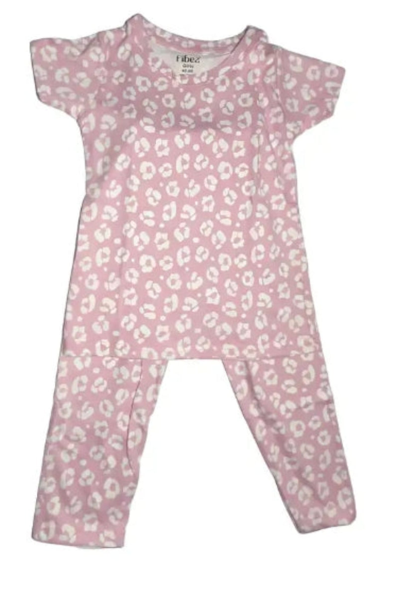 Kids' Cotton Pajama Set – Printed, Short Sleeves (4–5 Years)