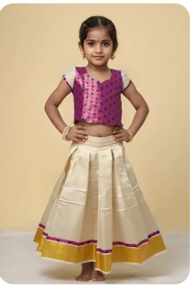 Girls Kerala Traditional/Ethnic Wear